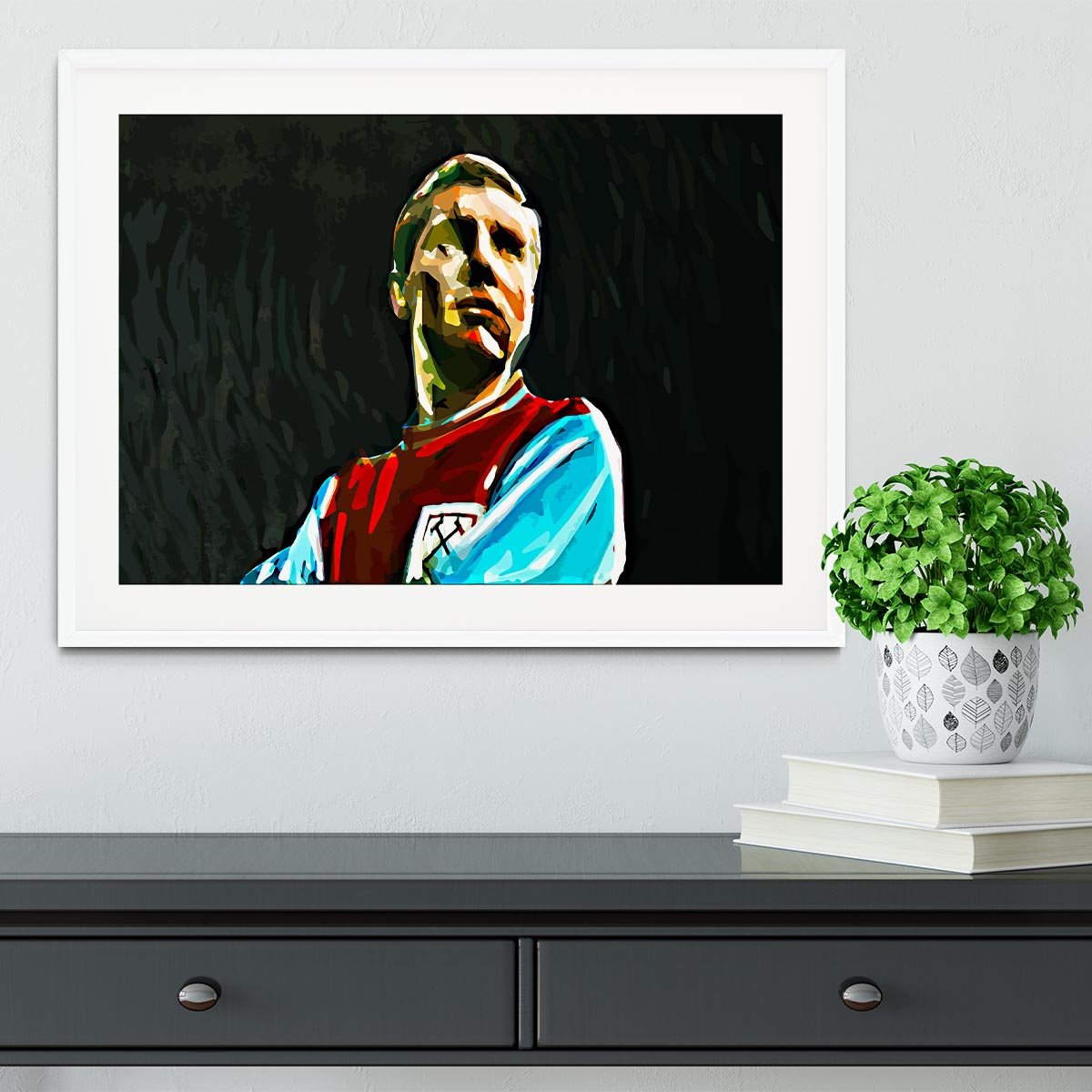 Bobby Moore Framed Print - Canvas Art Rocks - 5