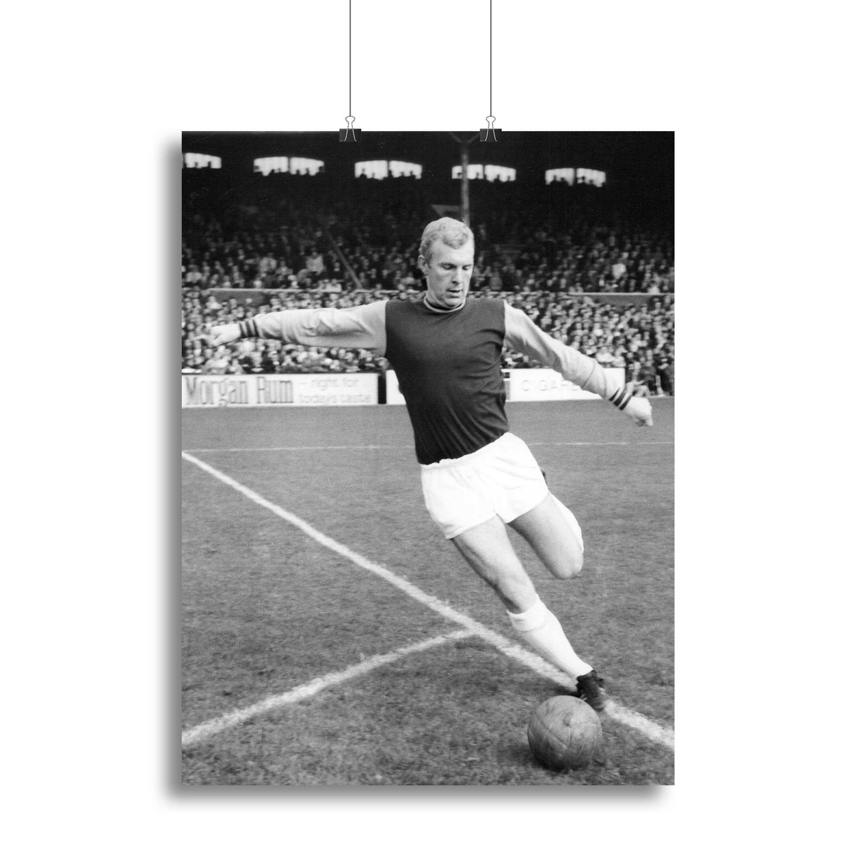 Bobby Moore West Ham Footballer Canvas Print or Poster