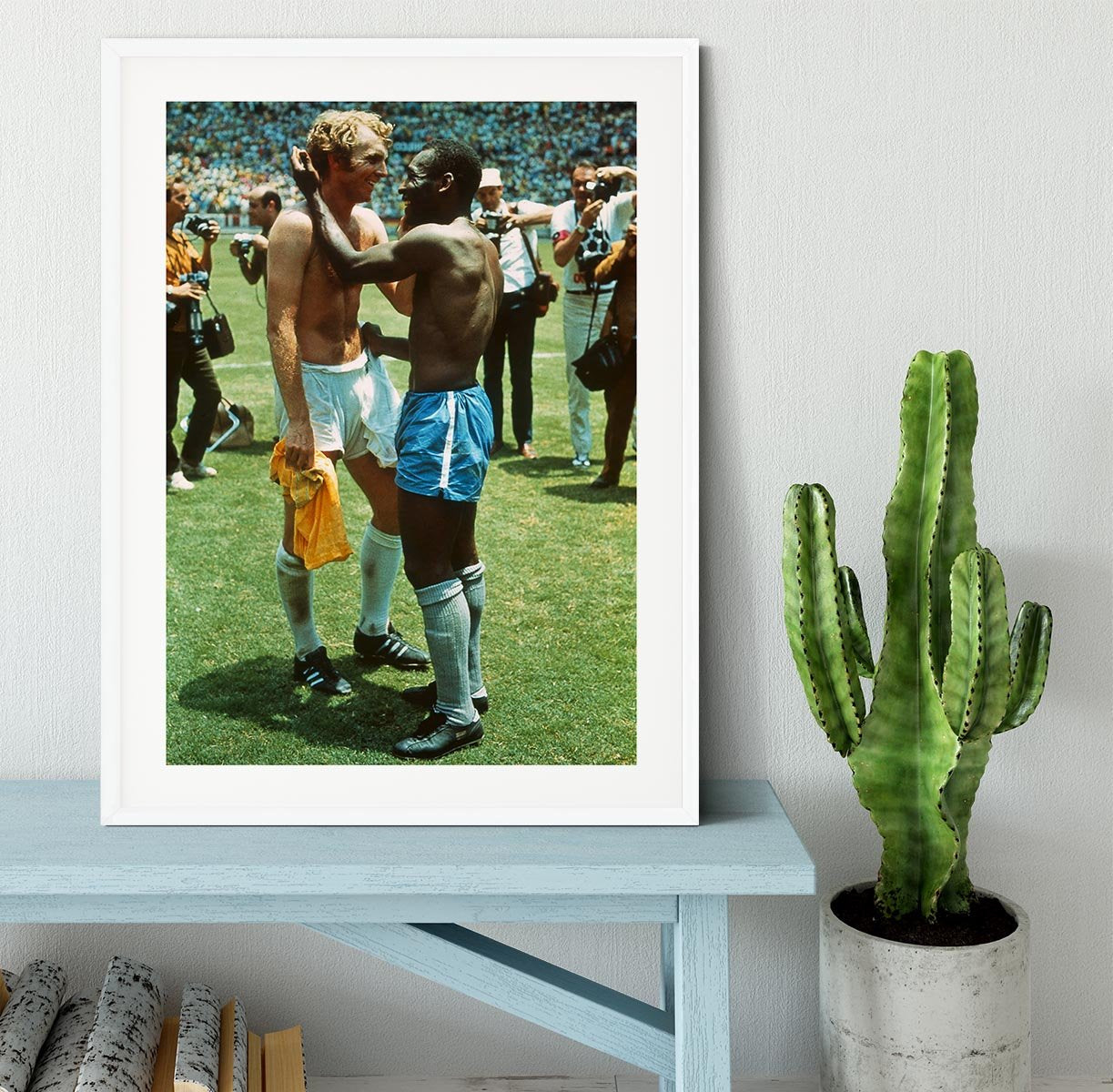 Bobby Moore and Pele Framed Print - Canvas Art Rocks - 5
