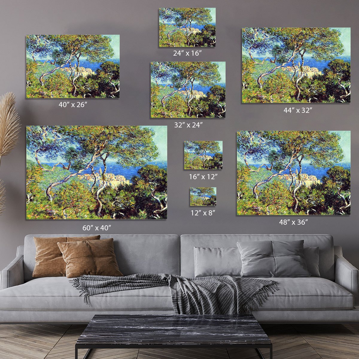 Bordighera by Monet Canvas Print or Poster