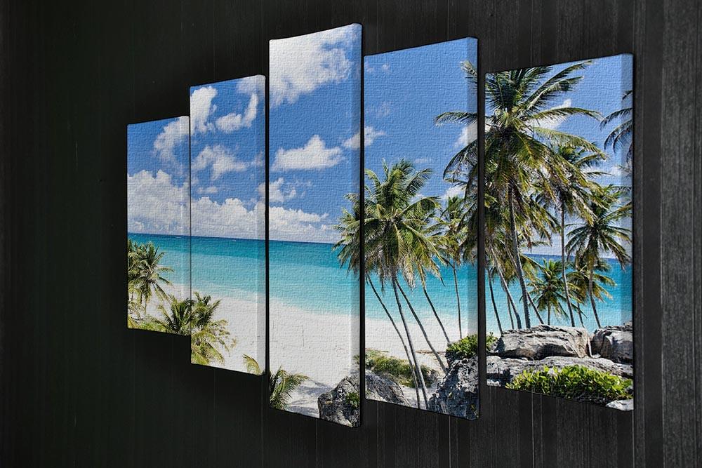 Bottom Bay Barbados 5 Split Panel Canvas - Canvas Art Rocks - 2