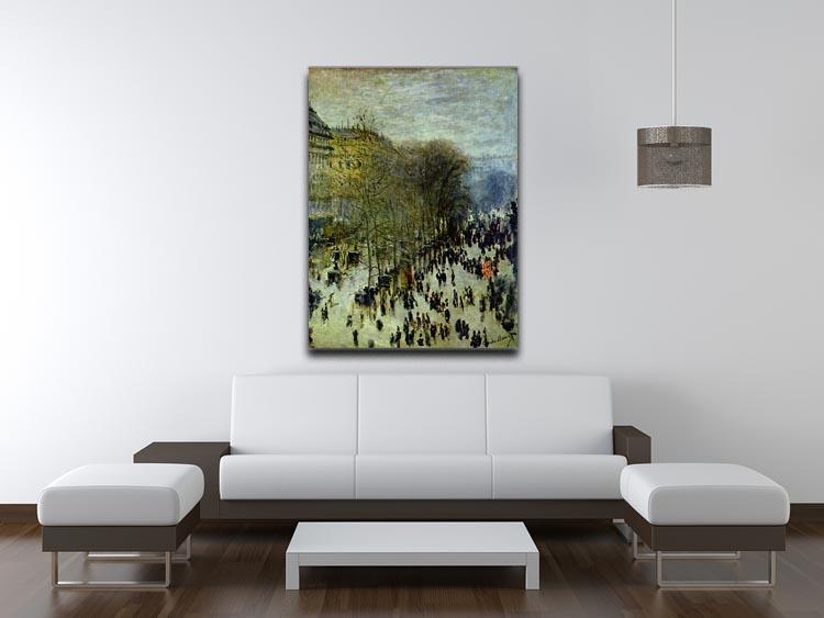 Boulevard of Capucines by Monet Canvas Print & Poster - Canvas Art Rocks - 4
