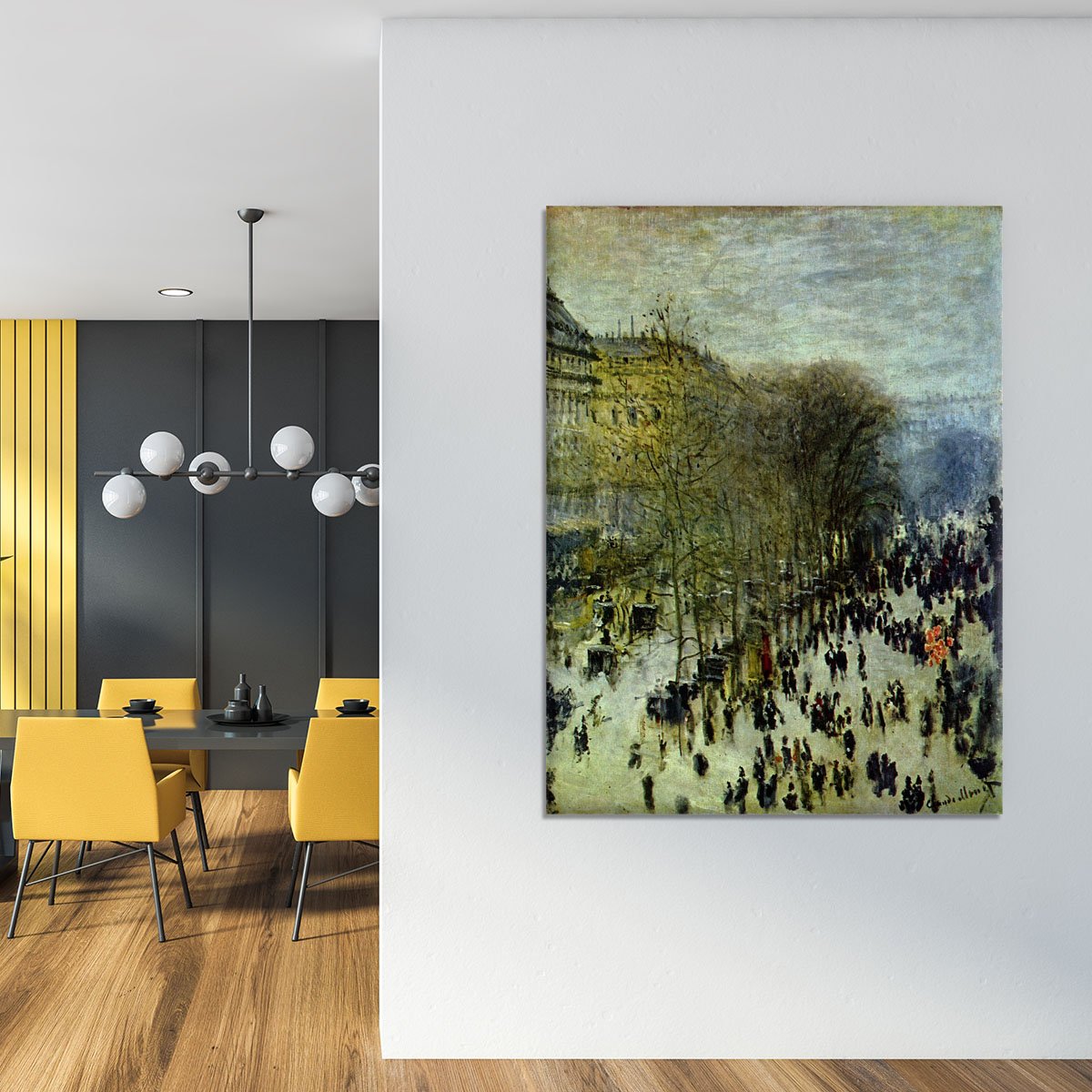 Boulevard of Capucines by Monet Canvas Print or Poster