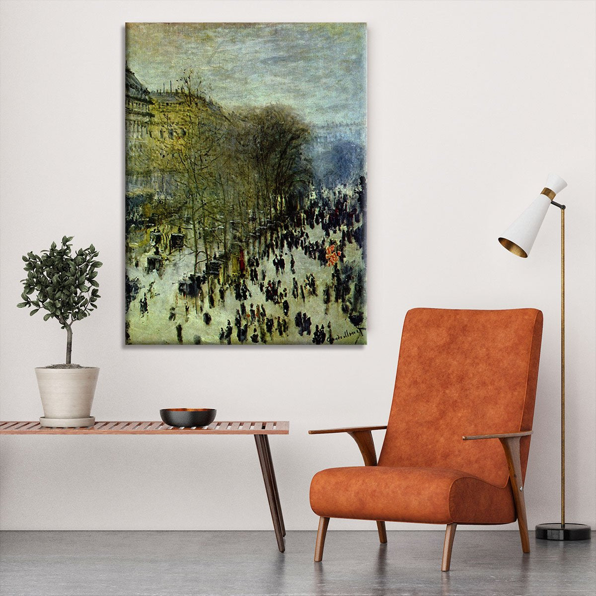 Boulevard of Capucines by Monet Canvas Print or Poster