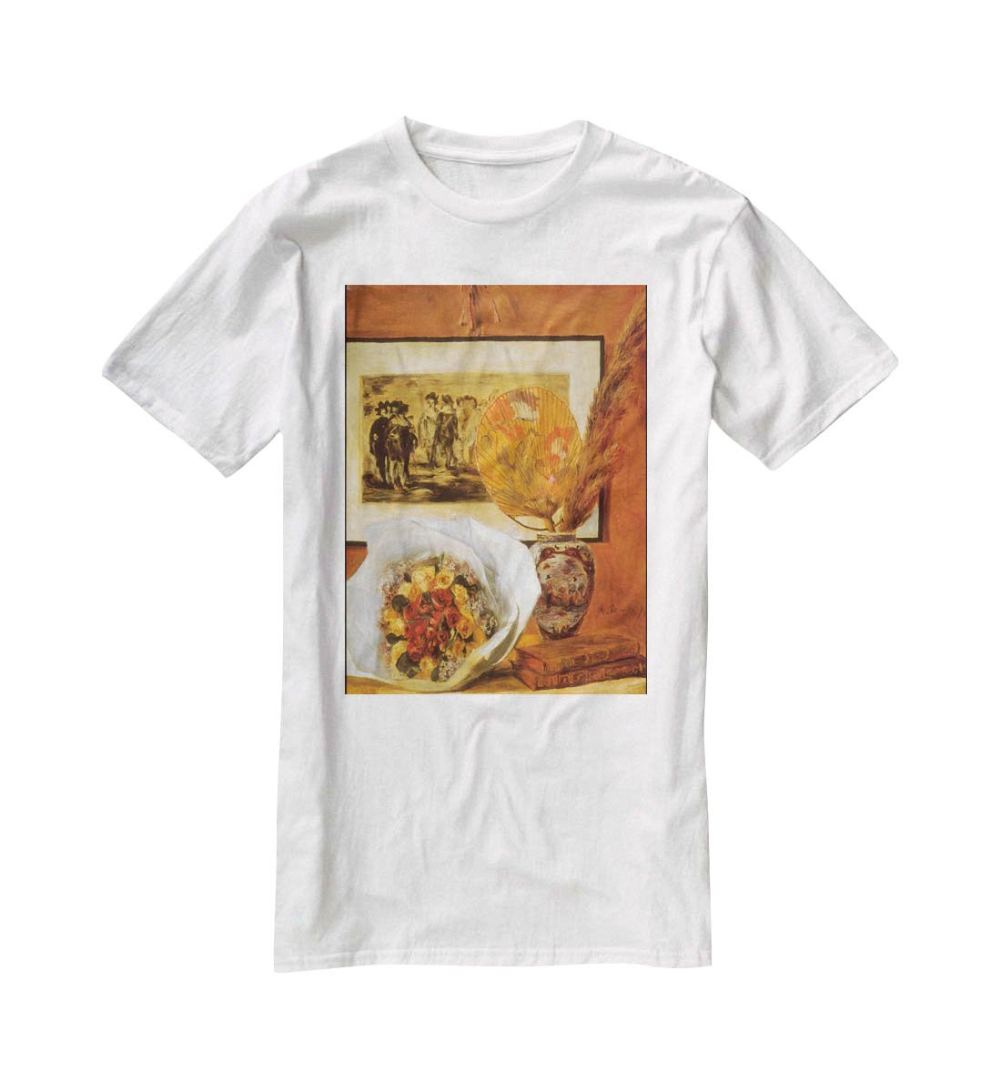 Bouquet by Renoir T-Shirt - Canvas Art Rocks - 5