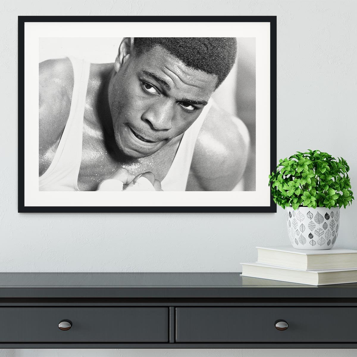 Boxer Frank Bruno Framed Print - Canvas Art Rocks - 1