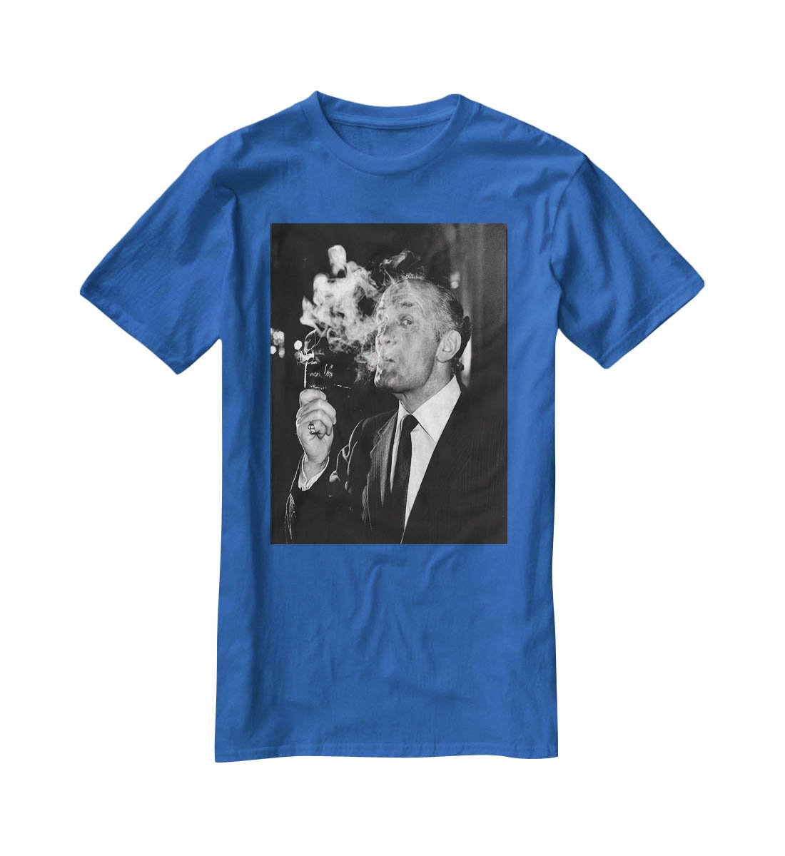 Boxer Henry Cooper smoking a pipe T-Shirt - Canvas Art Rocks - 2
