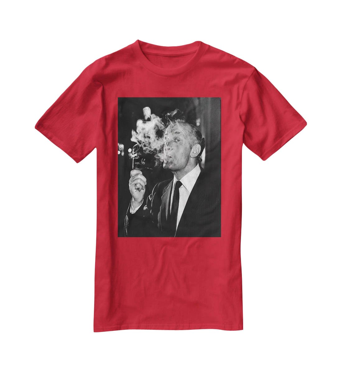 Boxer Henry Cooper smoking a pipe T-Shirt - Canvas Art Rocks - 4
