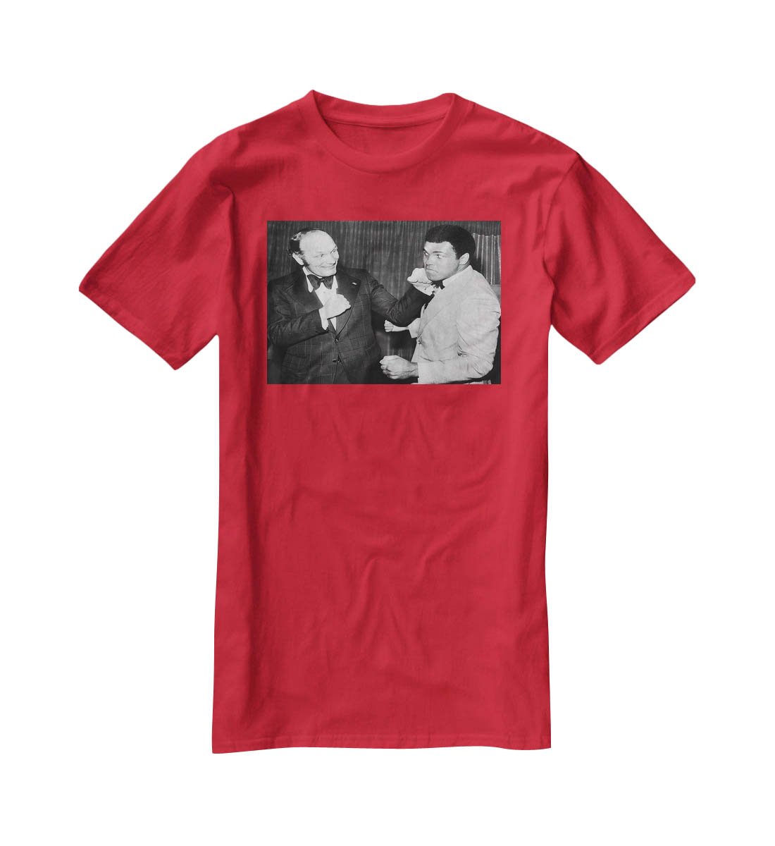 Boxers Henry Cooper and Muhammad Ali T-Shirt - Canvas Art Rocks - 4