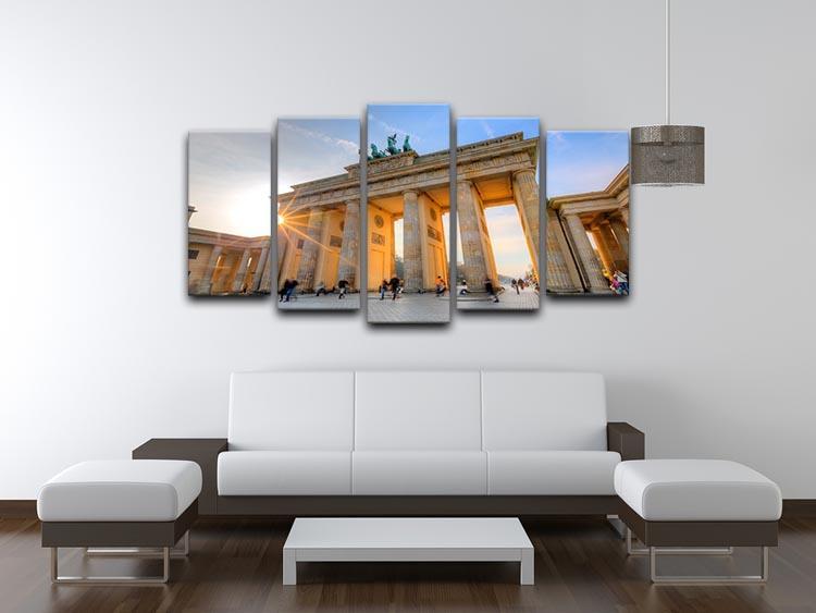 Brandenburg gate 5 Split Panel Canvas  - Canvas Art Rocks - 3