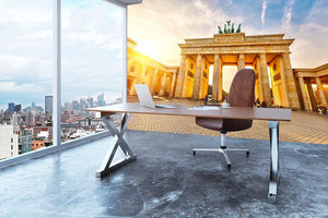 Brandenburg gate at sunset Wall Mural Wallpaper - Canvas Art Rocks - 3