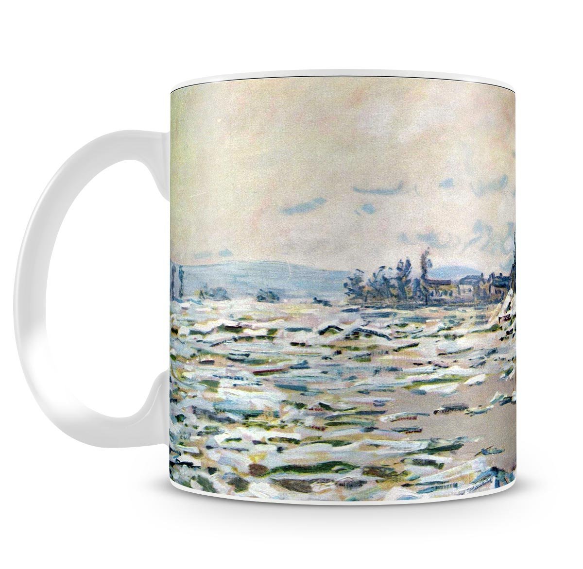 Break Up of Ice by Monet Mug - Canvas Art Rocks - 4
