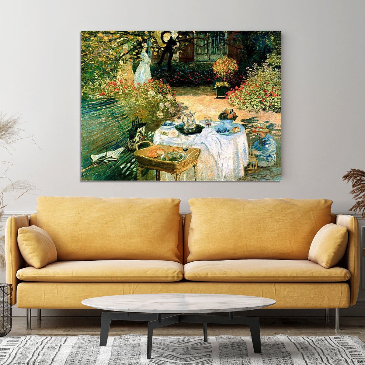Breakfast by Monet Canvas Print or Poster