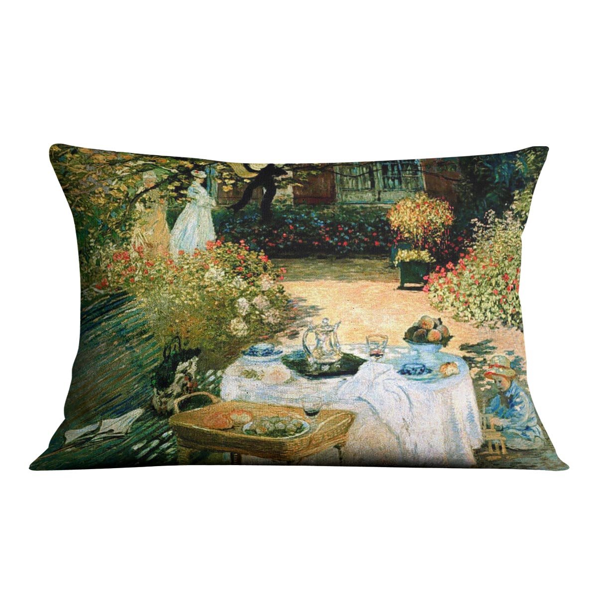 Breakfast by Monet Throw Pillow