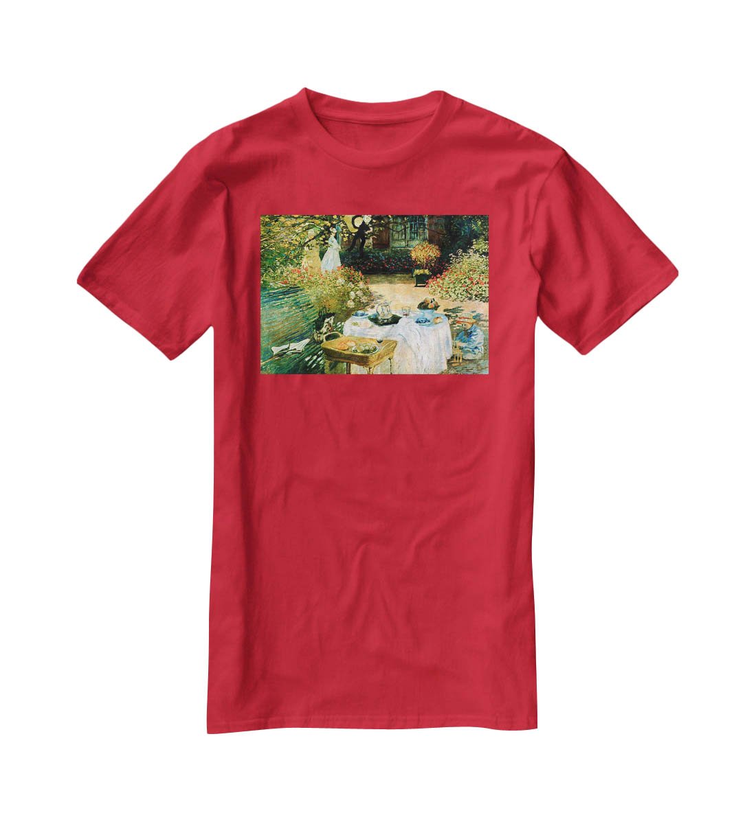 Breakfast by Monet T-Shirt - Canvas Art Rocks - 4