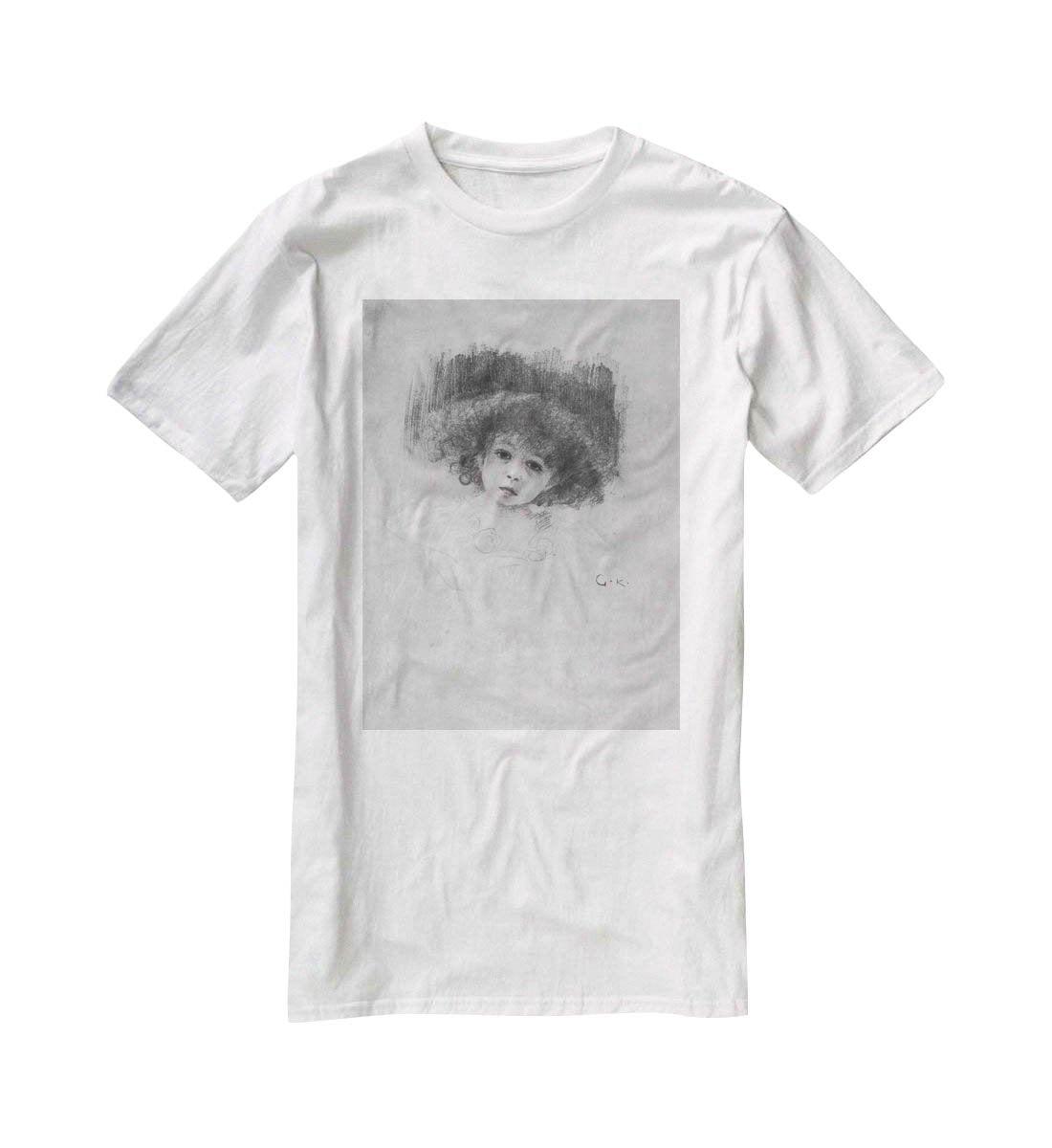 Breast image of a child by Klimt T-Shirt - Canvas Art Rocks - 5