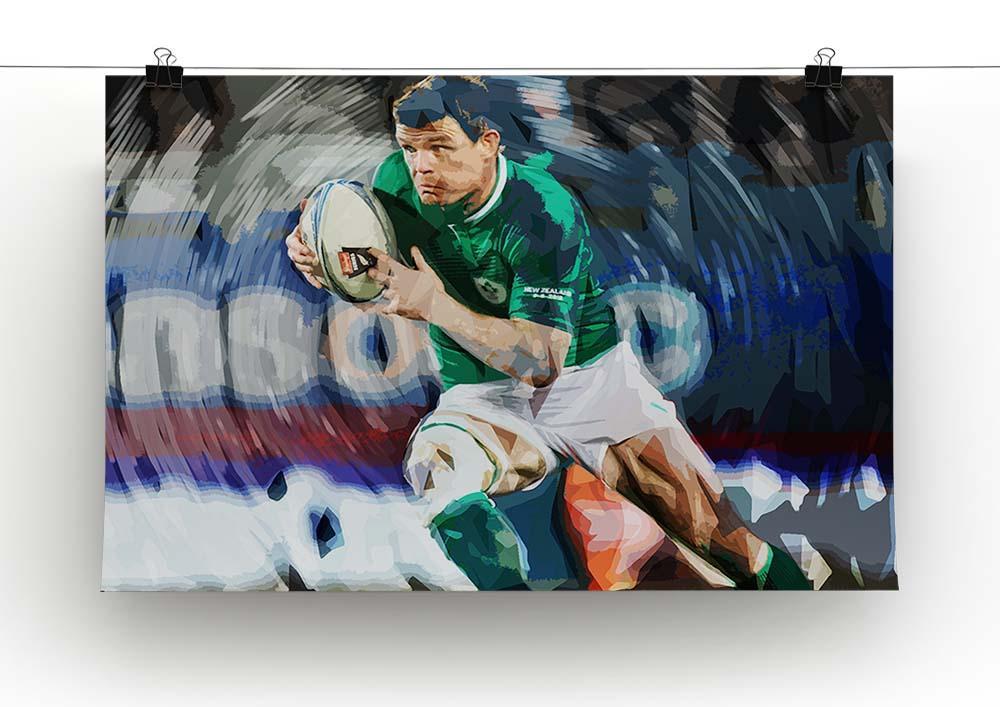 Brian ODriscoll Canvas Print or Poster - Canvas Art Rocks - 2