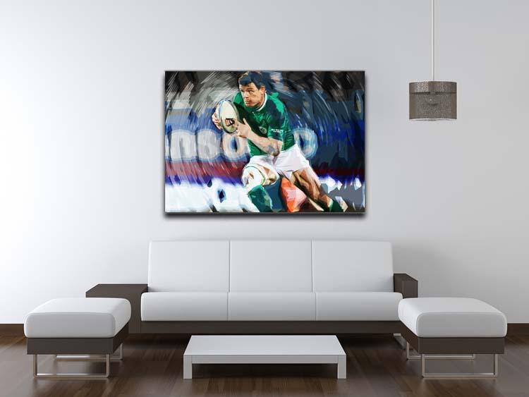 Brian ODriscoll Canvas Print or Poster - Canvas Art Rocks - 4