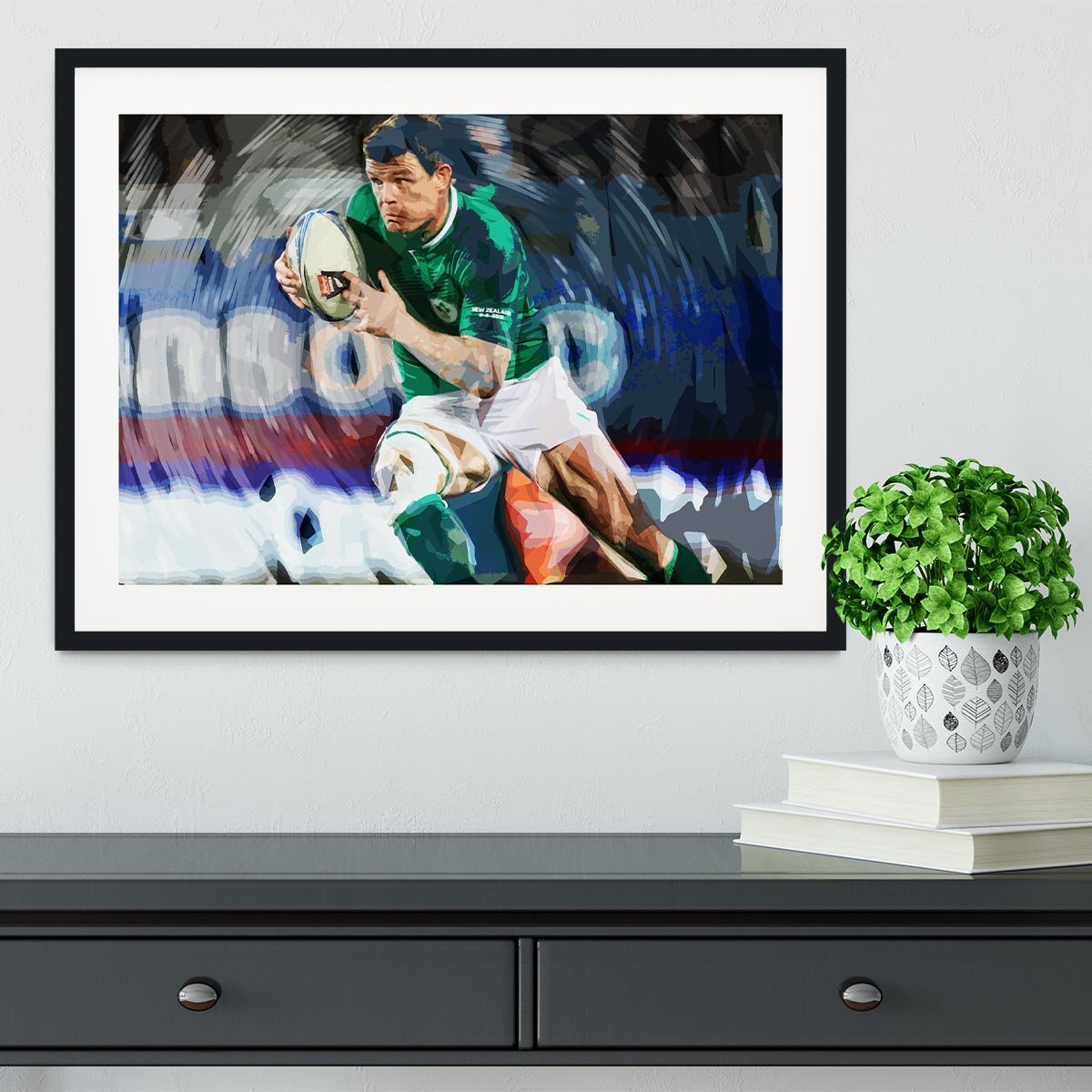 Brian ODriscoll Framed Print - Canvas Art Rocks - 1