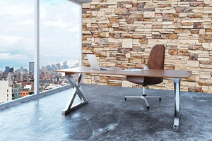 Brick wall Wall Mural Wallpaper - Canvas Art Rocks - 3