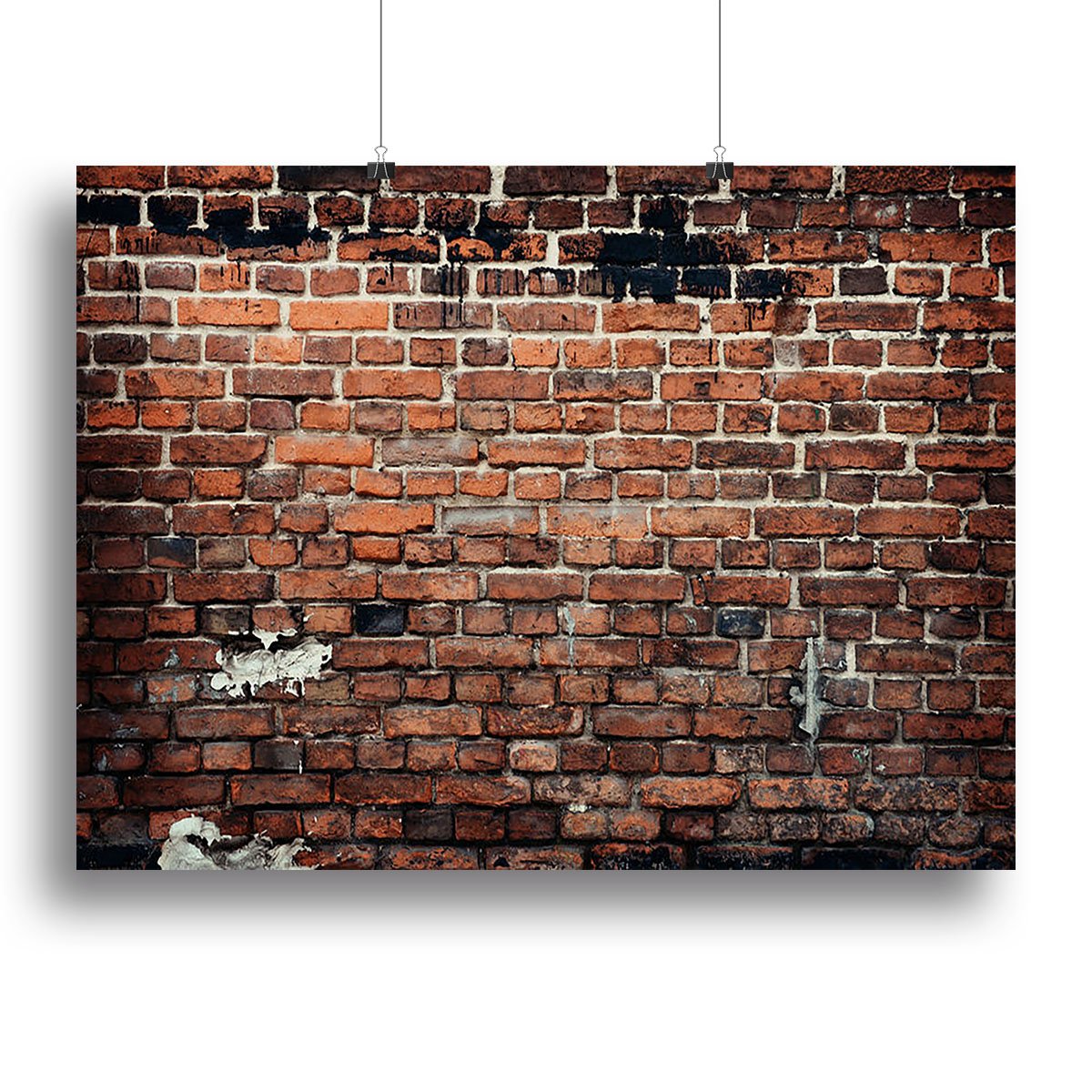 Brick wall background Canvas Print or Poster