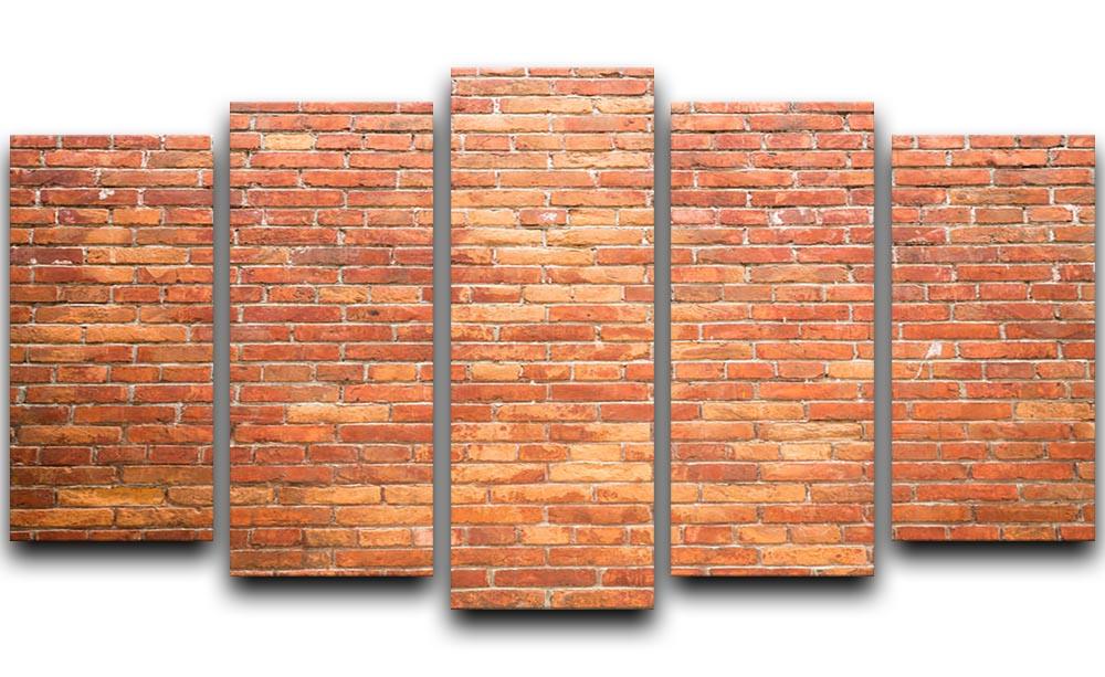 Bricks wall 5 Split Panel Canvas - Canvas Art Rocks - 1