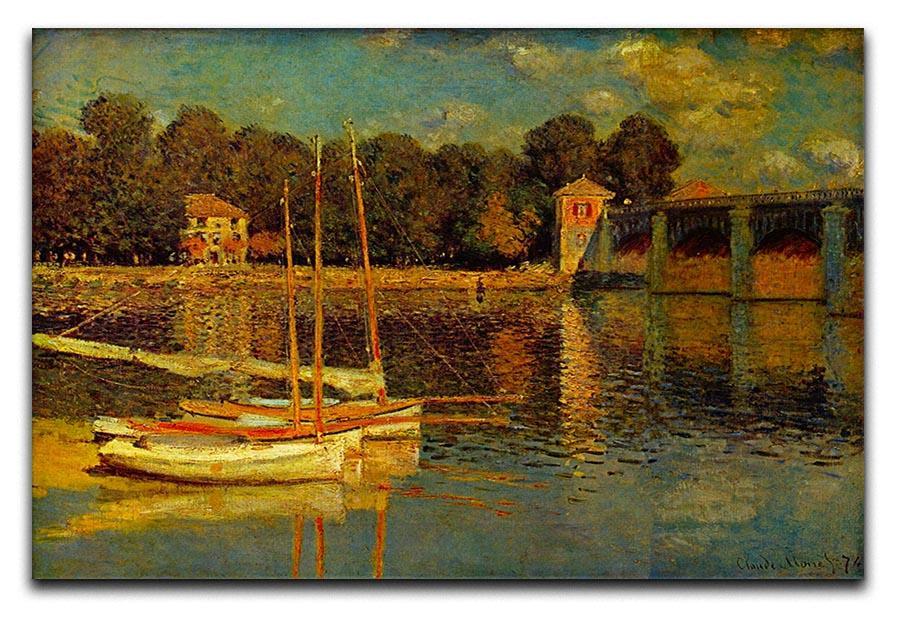 Bridge at Argenteuil by Monet Canvas Print & Poster  - Canvas Art Rocks - 1