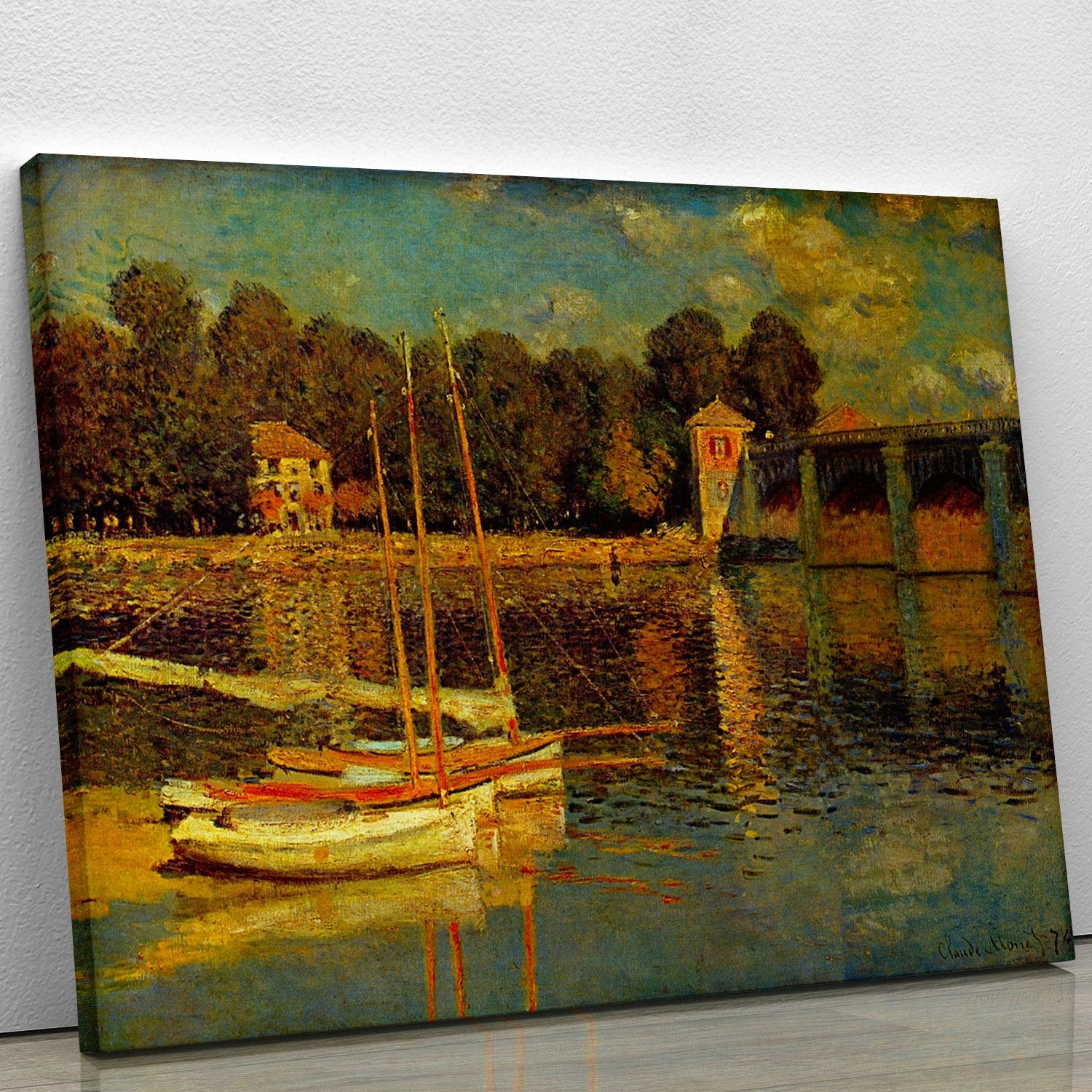 Bridge at Argenteuil by Monet Canvas Print or Poster