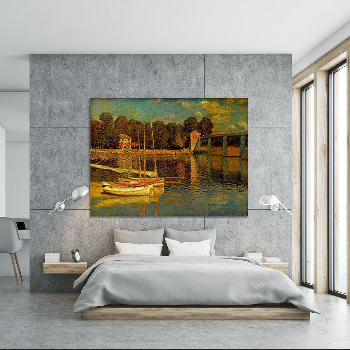 Bridge at Argenteuil by Monet Canvas Print or Poster