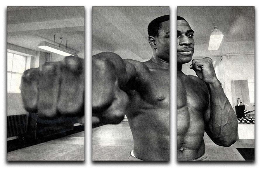 British boxer Frank Bruno 3 Split Panel Canvas Print - Canvas Art Rocks - 1