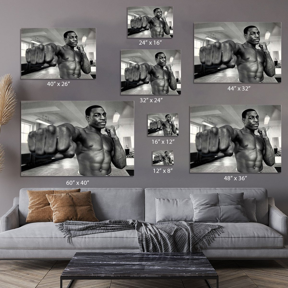 British boxer Frank Bruno Canvas Print or Poster