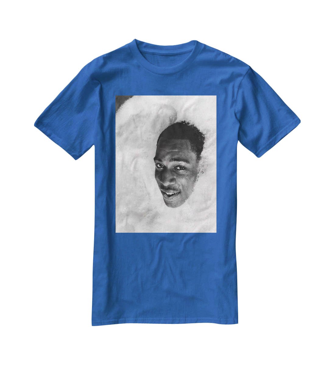British boxer Frank Bruno in the Jacuzzi T-Shirt - Canvas Art Rocks - 2