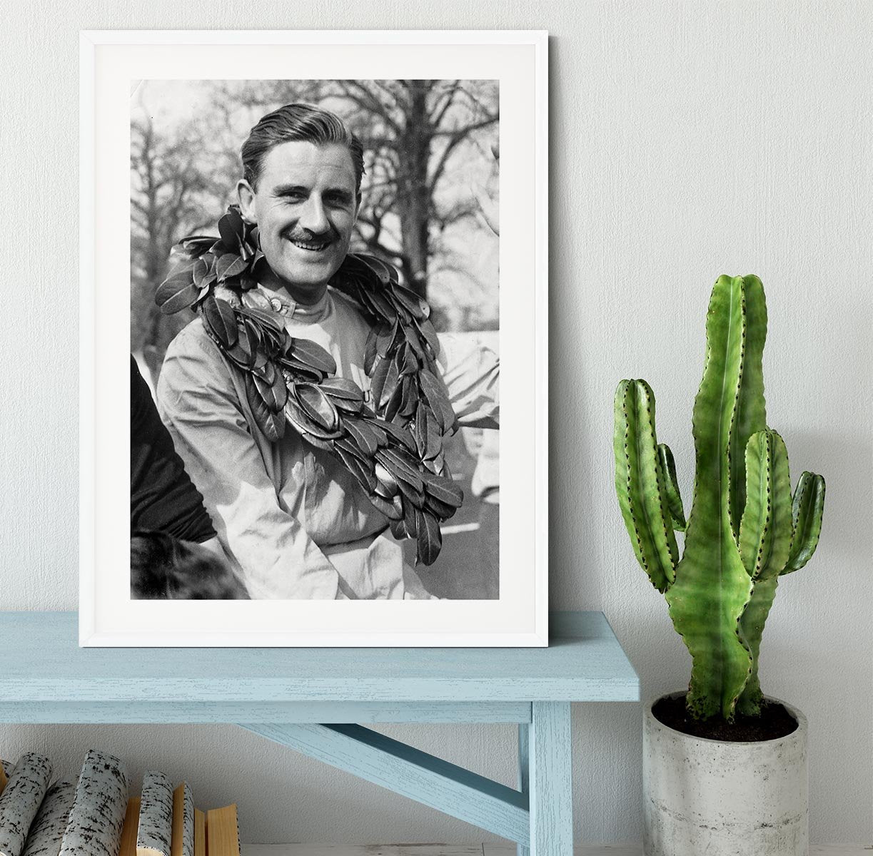 British racing driver Graham Hill Framed Print - Canvas Art Rocks - 5