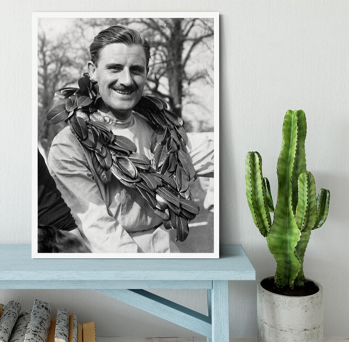 British racing driver Graham Hill Framed Print - Canvas Art Rocks -6