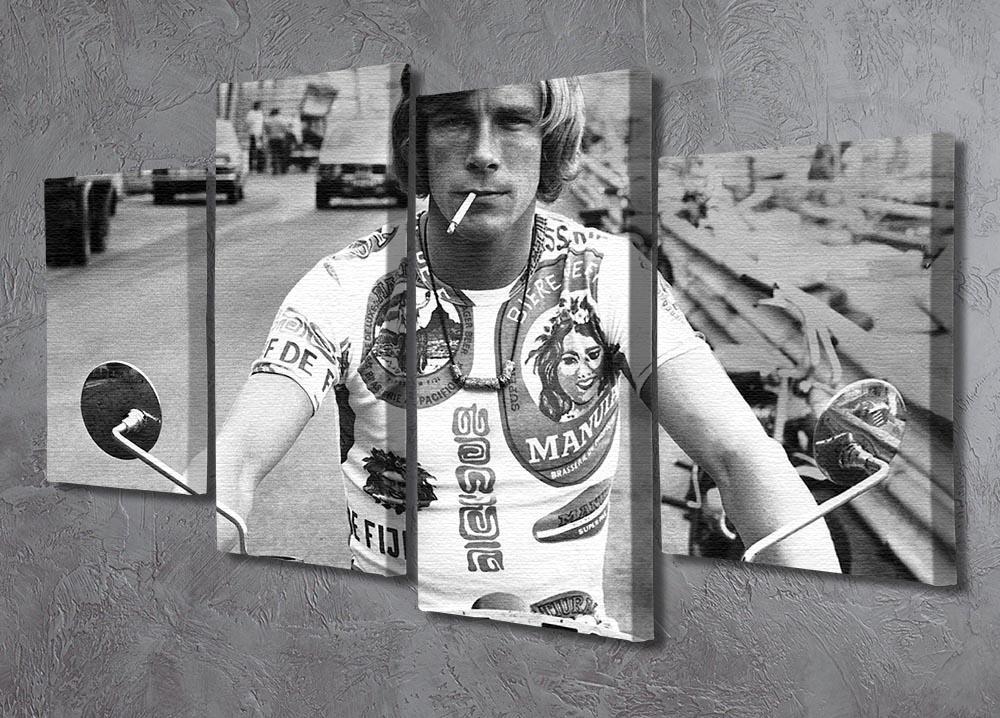 British racing driver James Hunt 4 Split Panel Canvas - Canvas Art Rocks - 2