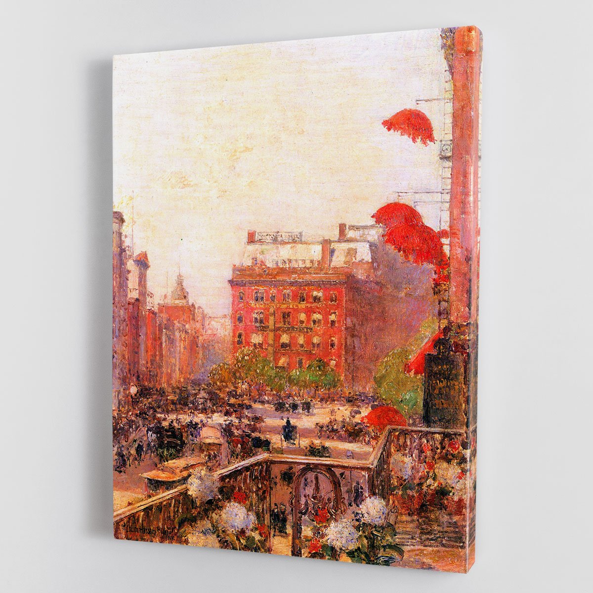 Broadway and Fifth Avenue by Hassam Canvas Print or Poster