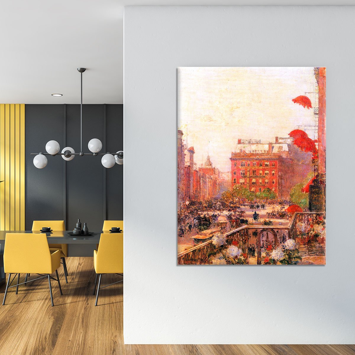 Broadway and Fifth Avenue by Hassam Canvas Print or Poster