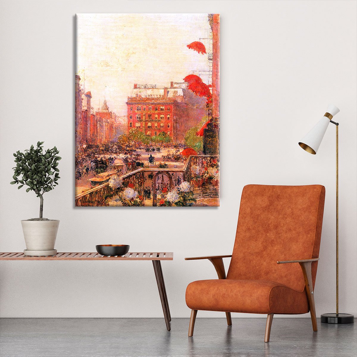 Broadway and Fifth Avenue by Hassam Canvas Print or Poster