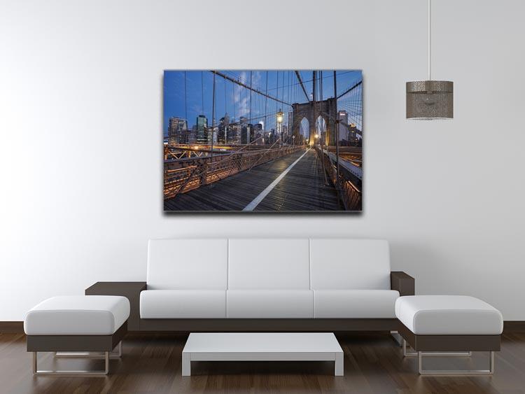 Brooklyn Bridge at sunrise Canvas Print or Poster - Canvas Art Rocks - 4