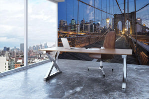 Brooklyn Bridge at sunrise Wall Mural Wallpaper - Canvas Art Rocks - 3