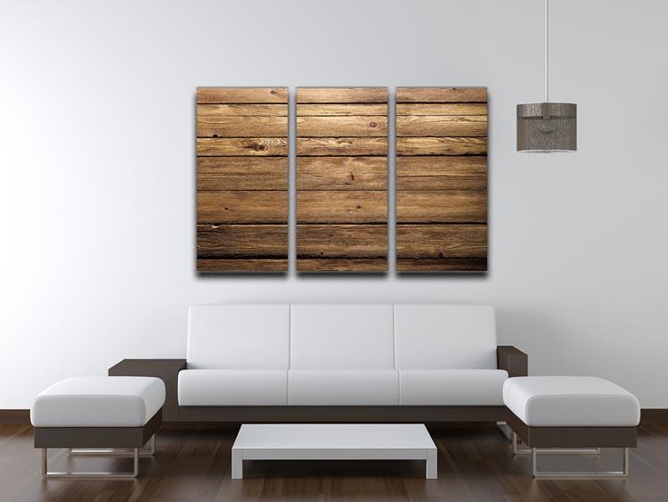 Brown wood texture 3 Split Panel Canvas Print - Canvas Art Rocks - 3