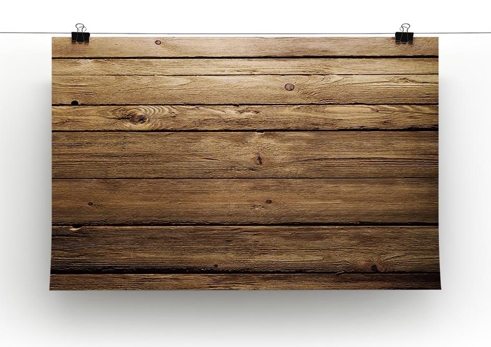 Brown wood texture Canvas Print or Poster - Canvas Art Rocks - 2