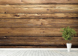 Brown wood texture Wall Mural Wallpaper - Canvas Art Rocks - 4