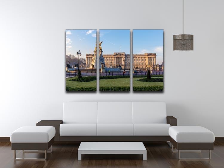 Buckingham palace in early winter morning 3 Split Panel Canvas Print - Canvas Art Rocks - 3