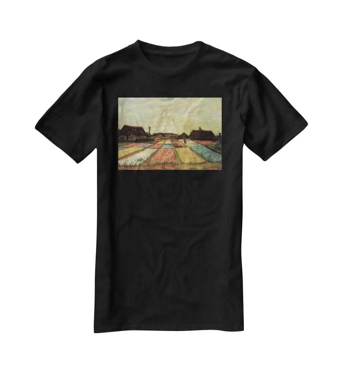 Bulb Fields by Van Gogh T-Shirt - Canvas Art Rocks - 1