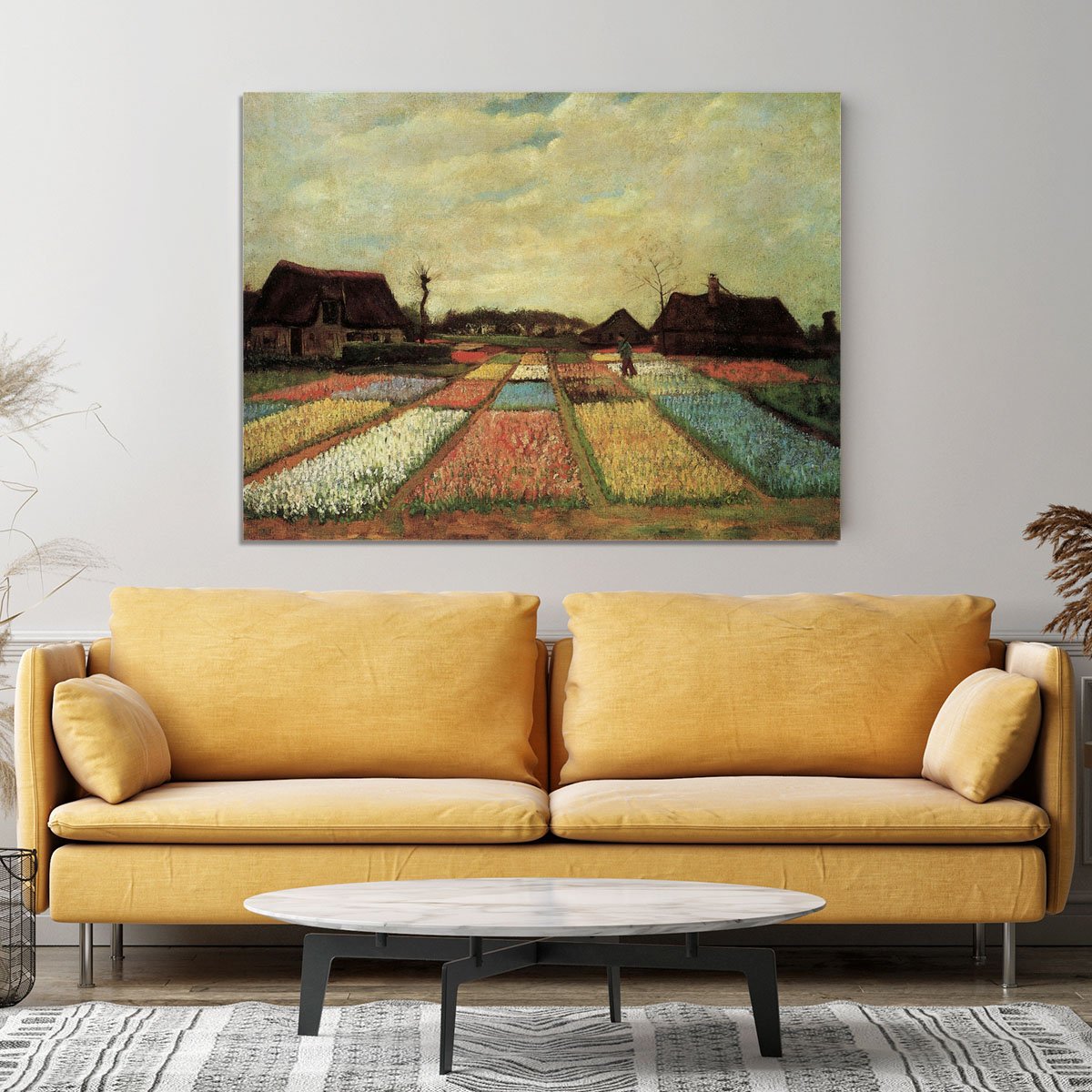 Bulb Fields by Van Gogh Canvas Print or Poster