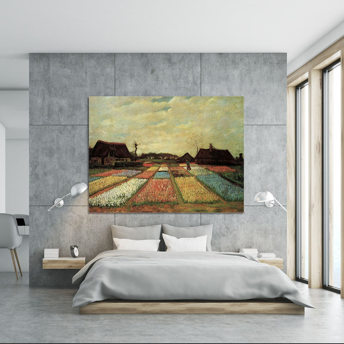 Bulb Fields by Van Gogh Canvas Print or Poster