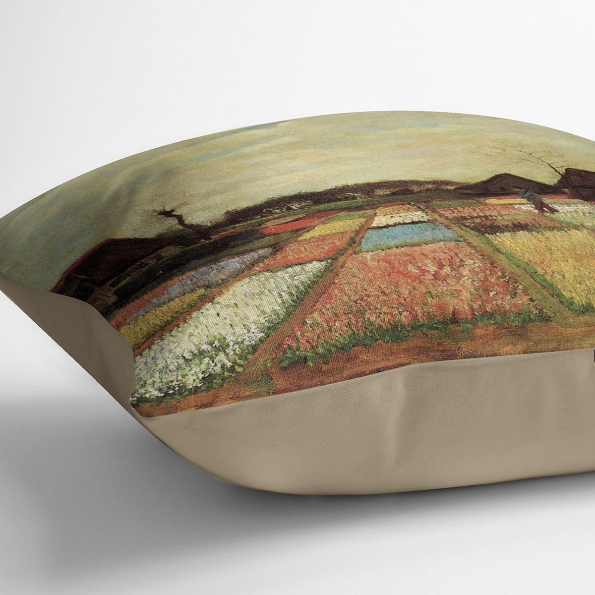 Bulb Fields by Van Gogh Throw Pillow