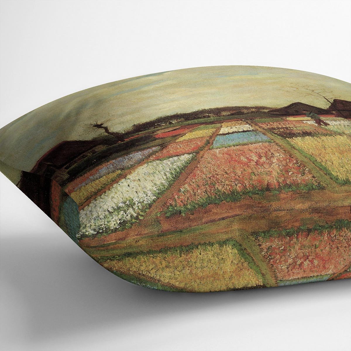 Bulb Fields by Van Gogh Throw Pillow