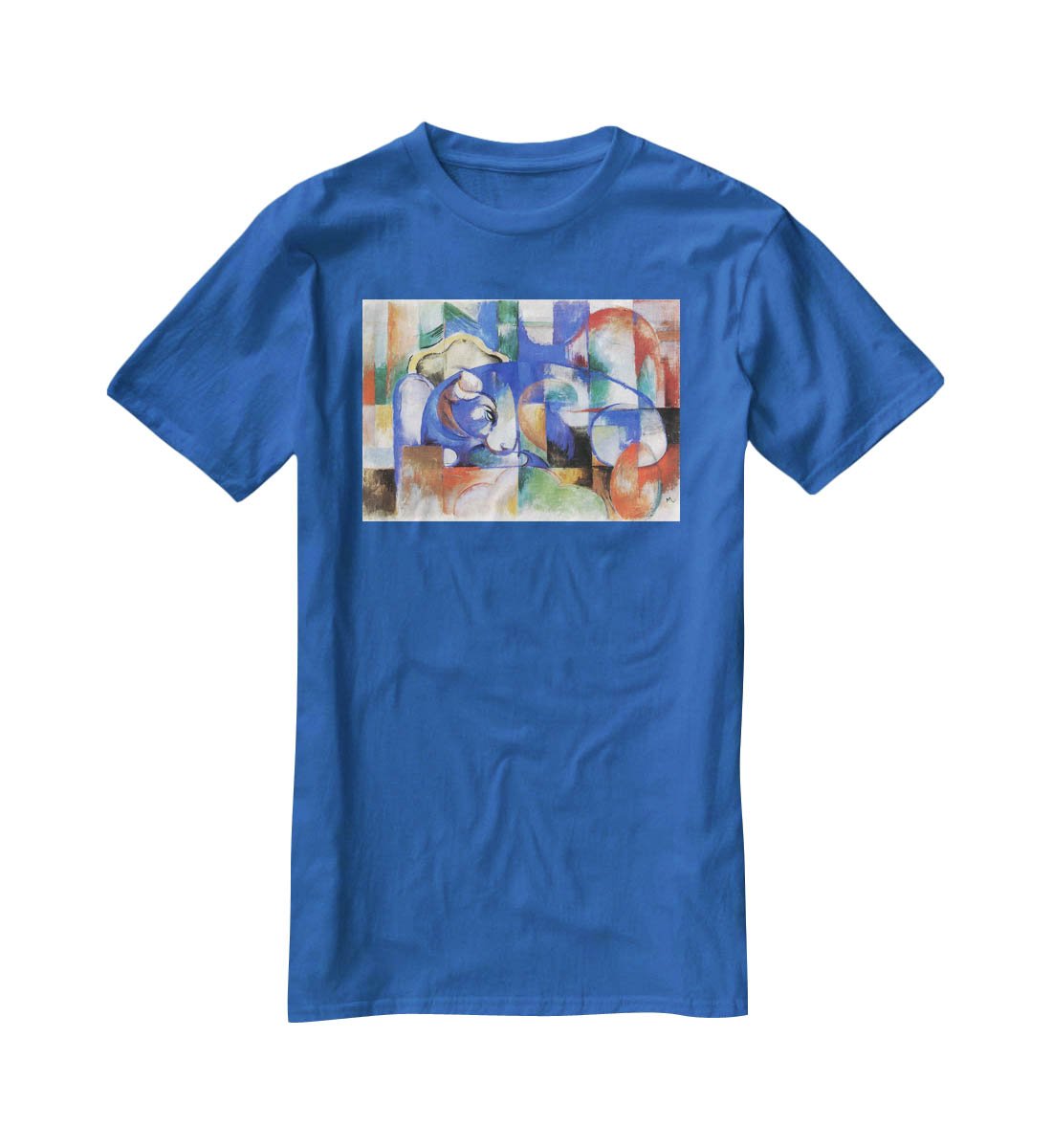Bull by Franz Marc T-Shirt - Canvas Art Rocks - 2